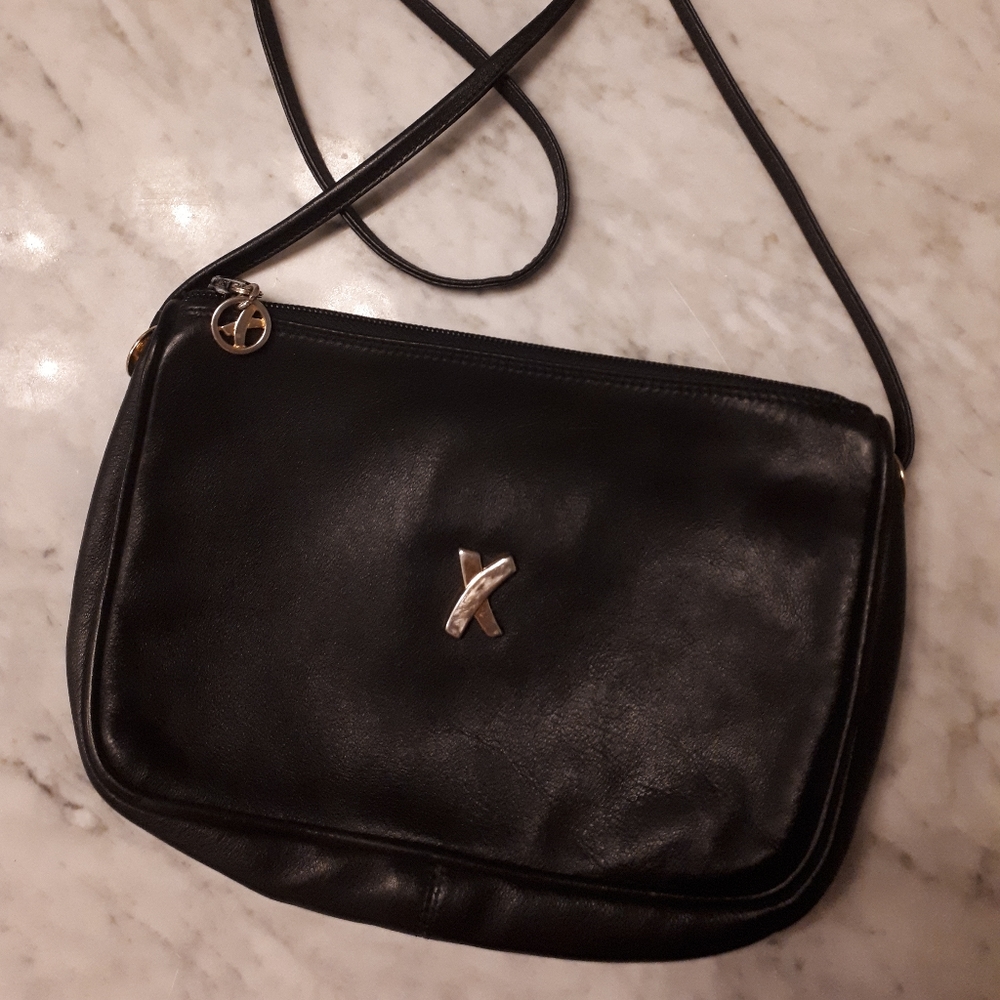 Paloma Picasso leather clutch bag evaning